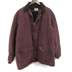Vintage Carhartt Burgundy Jacket